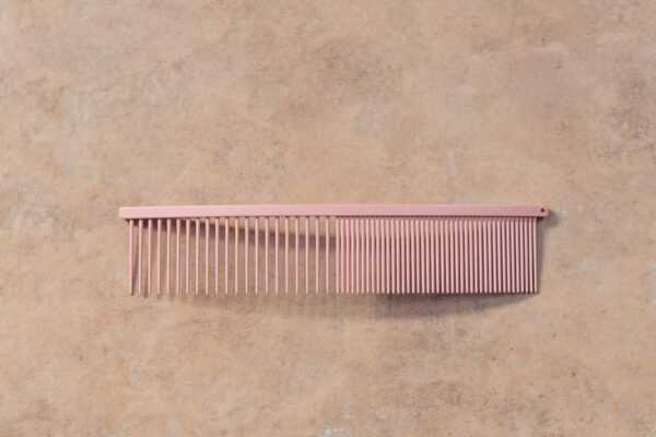 Jean Peau Curved Comb Coarse Fine Pink 18 Cm
